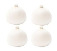 Bosiyrggrl Magnésie d'escalade, Boules Magnésie pour l'escalade Bloc et l'escalade en Salle, Paquet 4 Boules Magnésie avec Fermeture Sécurisée, Taille Adaptée à Une Utilisation Facile