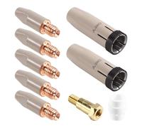 Bosiyrggrl ME TORCH Gas Buse 1,2 mm Porte-Pointer 24 Nouveau Ensemble de Protection Du Revêtement 1 Ensemble pour la Torche de Soudage MIG 24