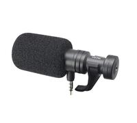 Bosiyrggrl Microphone Mini Cardioïde Compact 3,5 mm Compatible avec Vlog et Diffusion en Direct, Microphone pour Enregistrement Téléphonique avec Réduction de Bruit