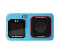 Bosiyrggrl Mini Appareil Photo Numérique pour Enfants 2,5K HD 72MP Double Écran Haute Définition Pixel Camera 16X Zoom Monoculaire Caméras avec MP3 A