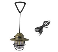 Bosiyrggrl Mini LED Camping Lamping Light Light Imperping Retro Retro Atmosphere Chandelier Stepless Sembally Lantern pour la Randonnée à la Pêche