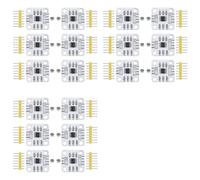 Bosiyrggrl Module de Capteur d'angle à Induction Magnétique AS5600, Codeur Magnétique 12 Bits, Haute Précision, avec Aimant, Lot de 18