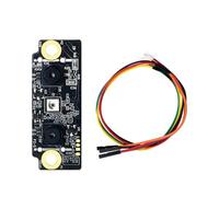 Bosiyrggrl Module de Reconnaissance Faciale 3D FM225 Module de Reconnaissance Hors Ligne Intelligent AI avec Caméra Infrarouge Binoculaire Détection en Direct