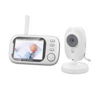 Bosiyrggrl Moniteur Vidéo pour, Soignant pour, Écran IPS de 3,5 Pouces, Moniteur de Caméra pour, Alerte D'Alimentation pour Berceuse, Prise UE, Installation Facile
