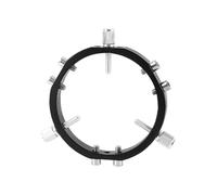 Bosiyrggrl Monture Star Finder 3 Points pour Astrophotographie avec Bagues de Verrouillage pour Monture Télescopique, Pointeur à 90mm, Noir