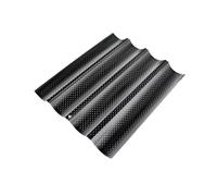 Bosiyrggrl Moule à Pain Français Perforé Antiadhésif en Acier au, Moule à Pain Français à 4, Moule à Pain, Plateau de Cuisine