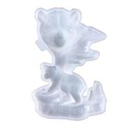 Bosiyrggrl Moules en Silicone pour Animaux pour L'Artisanat Moules en Résine Époxy Moule en Silicone 3D pour Animaux Moule en Silicone Vivant Fait à Main Réutilisable Décoration Murale Ours