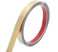 Bosiyrggrl Moulure Métallique Autocollante et Flexible en Acier Inoxydable pour Plafond, Mur, Bordure de Carrelage, Meuble, Miroir, Cadre de Miroir, Armoire, Bordures et Carrelage