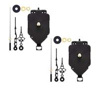 Bosiyrggrl Mouvement D'Horloge Pivotante, Mouvement de Pendule, Mouvement D'Horloge Murale au Point de Croix avec Aiguilles D'Horloge en Métal