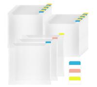 Bosiyrggrl Organisateur de Rangement pour Papiers Scrapbooking 12 X 12 Pouces. Organisateur Transparent pour Papiers Scrapbooking avec Onglets Index Autocollants.