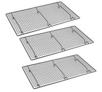 Bosiyrggrl Outils de Cuisson Grille de Refroidissement pour Gâteaux Filet de Séchage Antiadhésif Carré Grille de Refroidissement pour Pain à Gâteaux 26x45x3cm