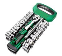 Bosiyrggrl Outils de Réparation de Voitures Outils à Main 21pcs Socket Sleveve Set Set Key Set Set Clatchet Closet Set 3/8 Auto Repair Sans