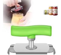 Bosiyrggrl Ouvre-Bocal pour Mains Faibles, Ouverture Facile, Poignée Réglable, Ouvre-Bocal, Ouvre-Boîte en Acier Inoxydable, Bouchon en Étain pour Personnes Âgées A