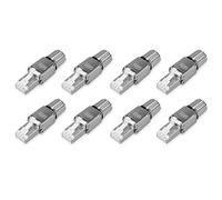 Bosiyrggrl Pack de Connecteurs Réseau RJ45 -Ensemble de 8 Connecteurs Réseau Cat6A RJ-45 -Bouchons de Décharge de Traction