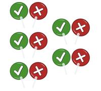 Bosiyrggrl Paddles de Vote 10 Pièces Vrai/Faux pour Événements de Réunion en Classe, Activités, Outils D'Évaluation B