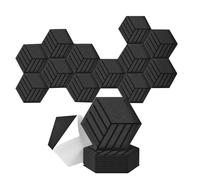 Bosiyrggrl Paquet de 12 Panneaux Acoustiques Auto-Adhésifs 14 X 12 X 0,4 Pouces Panneaux Muraux Insonorisés B