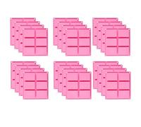 Bosiyrggrl Paquet de 24 Moules à Savon en Silicone - 6 Moules à Savon Bricolage Rectangle à Cavité pour Gâteau, Cupcake, Muffin, Gâteau Au Café, Pudding et Savon