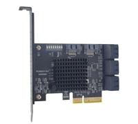 Bosiyrggrl PCIE X4 Extension Carte D'Extension Carte D'Extension PCI-E 8 Port SATA3.0 6Gbps HDD SSD Contrôleur