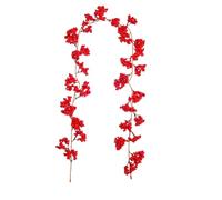 Bosiyrggrl Plante de Vigne de Baies Rouges Artificielles de Noël à Suspendre Soi-Même pour Sapin de Noël, Décoration de Maison, Décorations de Mariage B