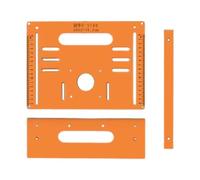 Bosiyrggrl Plaque de Guidage en Bakélite pour Établi de Travail Du Bois, Accessoire pour Rail de Guidage de Scie Réglable, Plaque Inférieure