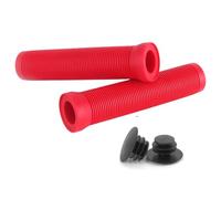 Bosiyrggrl Poignées de Vélo 22 mm pour Vélo de Route, Antidérapantes, Absorbant Les Chocs, pour Guidon, Embout de Guidon, Pièce de Vélo, Rouge
