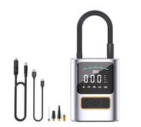 Bosiyrggrl Pompe à Air Électrique Portative de Poche à 150 PSI, Compresseur d'air Compact avec Chargeur de Voiture, pour Gonfler Les Pneus de Vélo et Les Ballons.