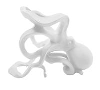 Bosiyrggrl Porte-Bouteilles de Vin Pieuvre, Rangement pour Bouteilles de Vin, Statuette Animale Autoportante, Décoration de Bureau Blanche