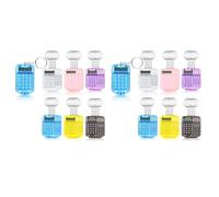 Bosiyrggrl Porte-Clés de Calculatrice de Poche 48 PièCes pour Enfants Mini Calculatrice Portable à Rabat Transparent Calculatrice Électronique à 8 Chiffres