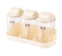 Bosiyrggrl Pot D'Assaisonnement de Cuisine Mural Bouteille D'Épices pour Barbecue Portable D'Extérieur Bouteille D'Assaisonnement au Sel et au Poivre B