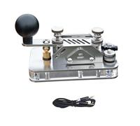 Bosiyrggrl pour Clé de Pratique CW Morse Code avec Interrupteur à Bascule Manuel pour Transmission Télégraphique en Ondes Courtes pour Station Radio CW.