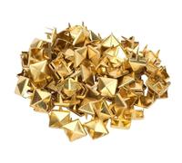 Bosiyrggrl Pour Sac à Chaussures en Cuir, 1000 Pièces de Clous en Laiton Cuivré en Forme de Pyramide de 9 Mm, Clous Métalliques à 4 Griffes, Pointes de Punk Rock.