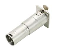 Bosiyrggrl Prise Métallique de Type D à Trois Cœurs pour Convertisseur de Connexion Audio Base de XLR XLR vers XLR Mâle