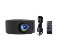 Bosiyrggrl Projecteur Intelligent YT200 Android LED 1080P HD, Idéal pour Le Home Cinéma et Le Divertissement en Plein Air, Noir
