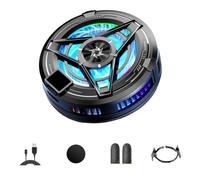 Bosiyrggrl Radiateur Magnétique pour Téléphone Portable, Refroidisseur Silencieux à Semi-Conducteur, Ventilateur de Refroidissement pour Tablette/Téléphone, Noir