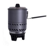 Bosiyrggrl Réchaud Portatif D'Extérieur Anti-Vent Intégré, Pot Simple de Collecte de Chaleur de Camping, Pot D'Économie D'Énergie D'Extérieur