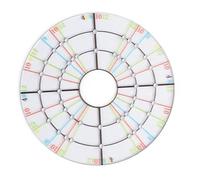 Bosiyrggrl Règle de Ligne de Dessin D'Aliquote Ronde en Acrylique, Règle de Marquage de Gravure sur Argile, Point Central de Coupe, Plateau Tournant Auxiliaire, Installation Facile