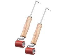 Bosiyrggrl Rouleau de Couture en Silicone de 40 mm 2 PC avec une Sonde de Toit de Couture Rougette à Rouleau de Lissage Combo pour PVC/EPDM Woodworking