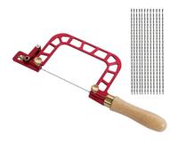 Bosiyrggrl Scie à Chantourner à Cadre en Acier Scie à Graver de Précision Scie à Manuelle Scies à Découper Outil à Main Efficace Autonettoyant avec Poignée B