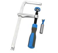 Bosiyrggrl Serre-Joint à Queue D'Aronde avec Poignée Souple et Fraise à Queue D'Aronde pour Rail de Guidage de Scie à Rail - Kit D'Outils de Rainurage de Bureau à Monter Soi-Même