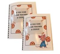 Bosiyrggrl Si Vous Donnez Un Cookie à Votre Professeur, Livre Cadeau D'Appréciation de L'Enseignant, Cadeau Créatif et Attentionné pour L'Enseignant, Cadeau 2 Pièces