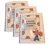 Bosiyrggrl Si Vous Donnez Un Cookie à Votre Professeur, Livre Cadeau D'Appréciation de L'Enseignant, Cadeau Créatif et Attentionné pour L'Enseignant, Cadeau 3 Pièces