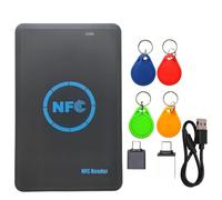 Bosiyrggrl Smart Chip RFID Reader Duplicator 5 Fréquence + 4X CUID Keychain NFC Copier 13.56M 125K IC/ID HID 125K Clone Token Writer