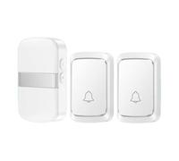 Bosiyrggrl Sonnette Intelligente Sans Home Welcome à Piles, 60 Chansons, Rappel D'Appel, Flash LED, Alarme Domestique