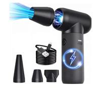 Bosiyrggrl Souffleur D'Air Comprimé à Main, à Haute Puissance, Ventilateur Turbofan Violent, Souffleur D'Air Sans, Sans, avec 3 Vitesses, Outil de Nettoyage de la Poussière