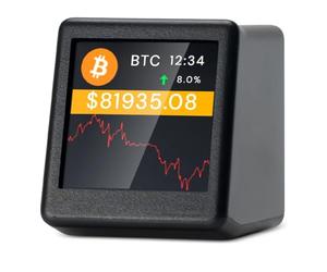 Bosiyrggrl Suiveur de Crypto WiFi Crypto Tracker Afficheur de Prix Crypto 300 Principales Cryptomonnaies Peuvent Être Échangées Librement