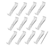 Bosiyrggrl Supports de Gouttière Durables de 5 Pouces avec Clips Cachés, Dotés D'une Vis Résistante à la Rouille et D'un Foret de 6 Pouces