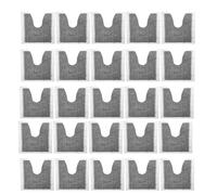 Bosiyrggrl Tapis de Toilette Jetable, Forme en U, Paquet de 25, Protecteur de Sol Absorbant et Antidérapant pour Salle de Bain, Tapis d'apprentissage de la Propreté.