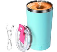 Bosiyrggrl Tasse à Café Électrique à Mélange Automatique, Tasse à Mélange Automatique en Acier Inoxydable 400 ML, Adaptée au Café, au Lait, Aux