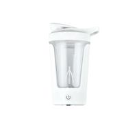 Bosiyrggrl Tasse de Mélange Électrique Rechargeable pour Protéines et Poudres - Tasse Anti-Fuite pour Café et Lait - Tasse de Mélange pour Le Sport et Le Fitness - Blanc