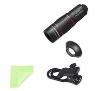 Bosiyrggrl Téléscope Zoom Objectif 18X Lentille de Caméra pour Téléphone Mobile pour Smartphones pour Camping Sports Télescope Monoculaire
